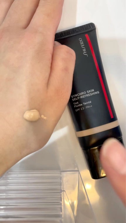 シンクロスキン セルフリフレッシング ティント/SHISEIDO/リキッドファンデーションを使ったクチコミ(3枚目)