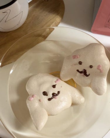 KOREDAKE KOREDAKEのクチコミ「🐩
⁡
可愛いお菓子作ってみたんだけど、メレンゲ緩すぎで、もこもこっ感が足りなかったよ😶‍🌫️.....」（3枚目）