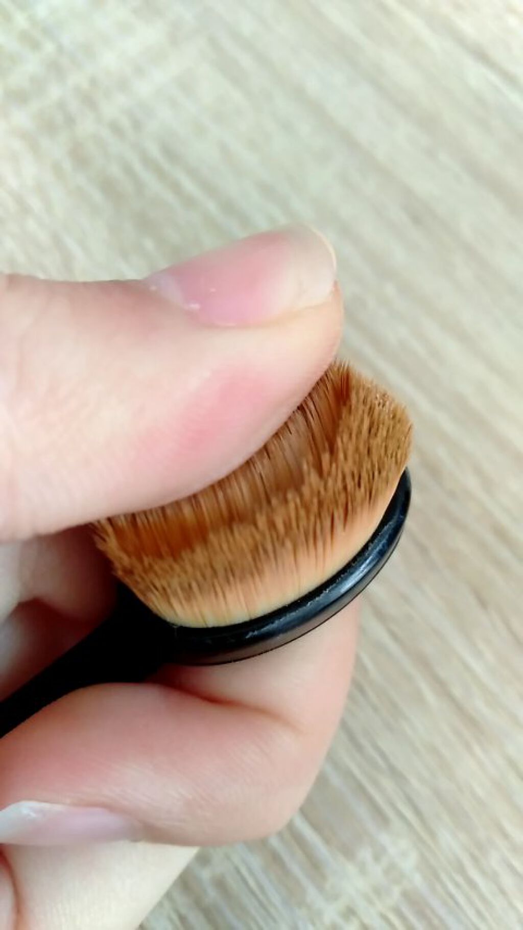 歯ブラシ型メイクブラシ/セリア/メイクブラシを使ったクチコミ（3枚目）