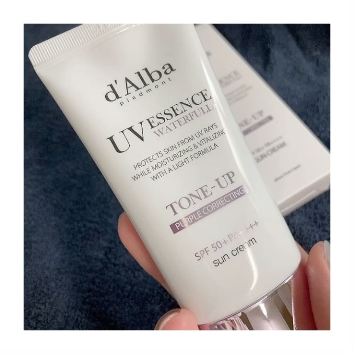 ダルバ ウォータフル トーンアップ サンクリーム(パープル)/ダルバ/日焼け止めクリームを使ったクチコミ（3枚目）