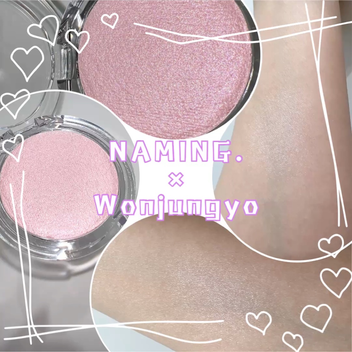 ネーミング フラッフィーベイクド ハイライター NW01/NAMING./パウダーハイライトを使ったクチコミ（2枚目）