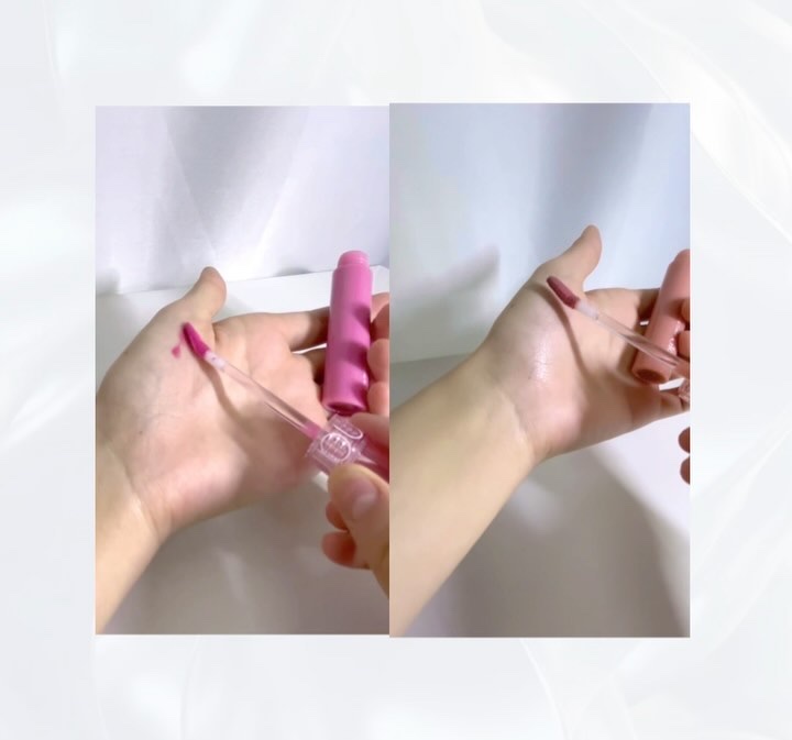 グラスティングカラーグロス/rom&nd/リップグロスを使ったクチコミ（3枚目）