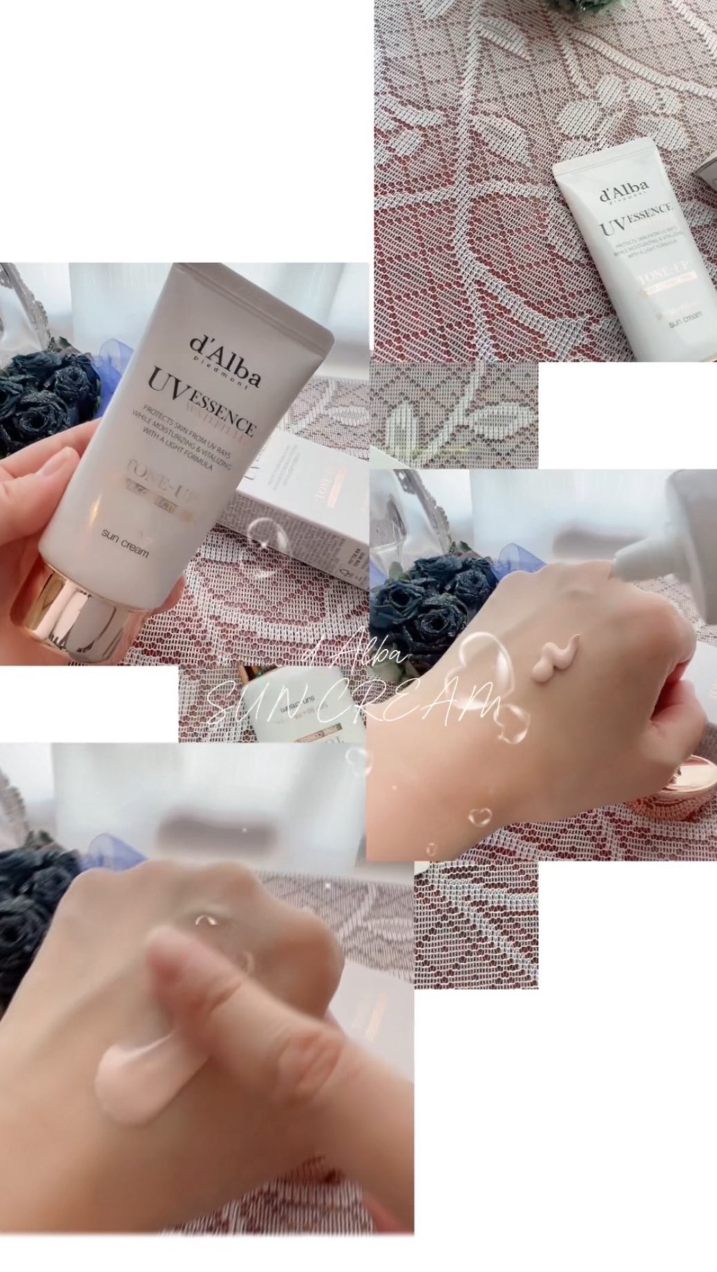 ウォータフルトーンアップサンクリーム/ダルバ/日焼け止めクリームを使ったクチコミ（1枚目）