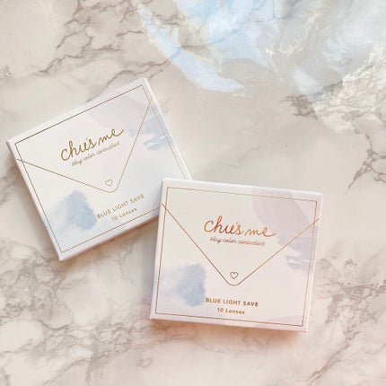 Chu's me BLUE LIGHT SAVE 1day/Chu's me/カラーコンタクトレンズを使ったクチコミ(1枚目)