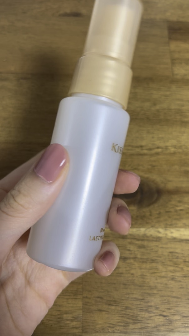 化粧持ちミスト/キスミー/ミスト状化粧水の動画クチコミ1つ目