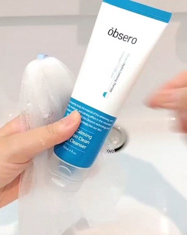 グリーンカーミングブルーレーションクリーンディープクレンザー/obsero/洗顔フォームを使ったクチコミ（5枚目）