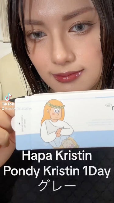 Pondy Kristin/Hapa kristin/１ヶ月（１MONTH）カラコンの動画クチコミ2つ目