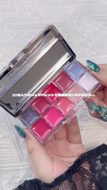 Peng Peng Princess Jelly Lip Gloss Palette/FLORTTE/リップグロスの人気ショート動画