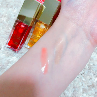 コンフォート リップオイル  07 honey glam/CLARINS/リップグロスを使ったクチコミ（3枚目）