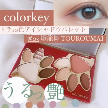 トラ十色アイシャドウパレット/COLORKEY/パウダーアイシャドウを使ったクチコミ（1枚目）