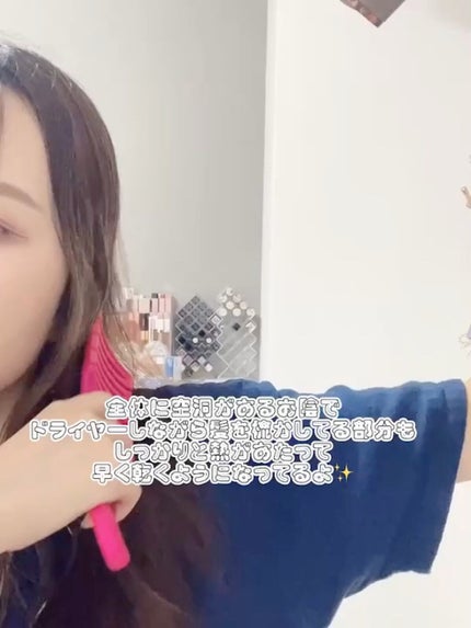 フレックスドライ パドルブラシ ピンク/ウェットブラシ/ヘアブラシを使ったクチコミ(1枚目)