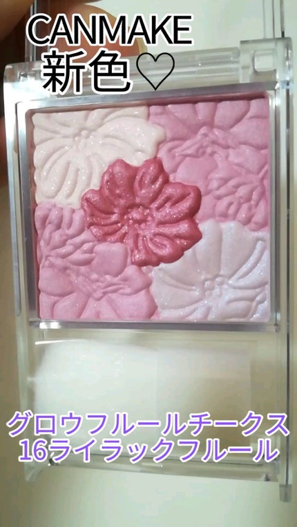 グロウフルールチークス/キャンメイク/パウダーチークの人気ショート動画