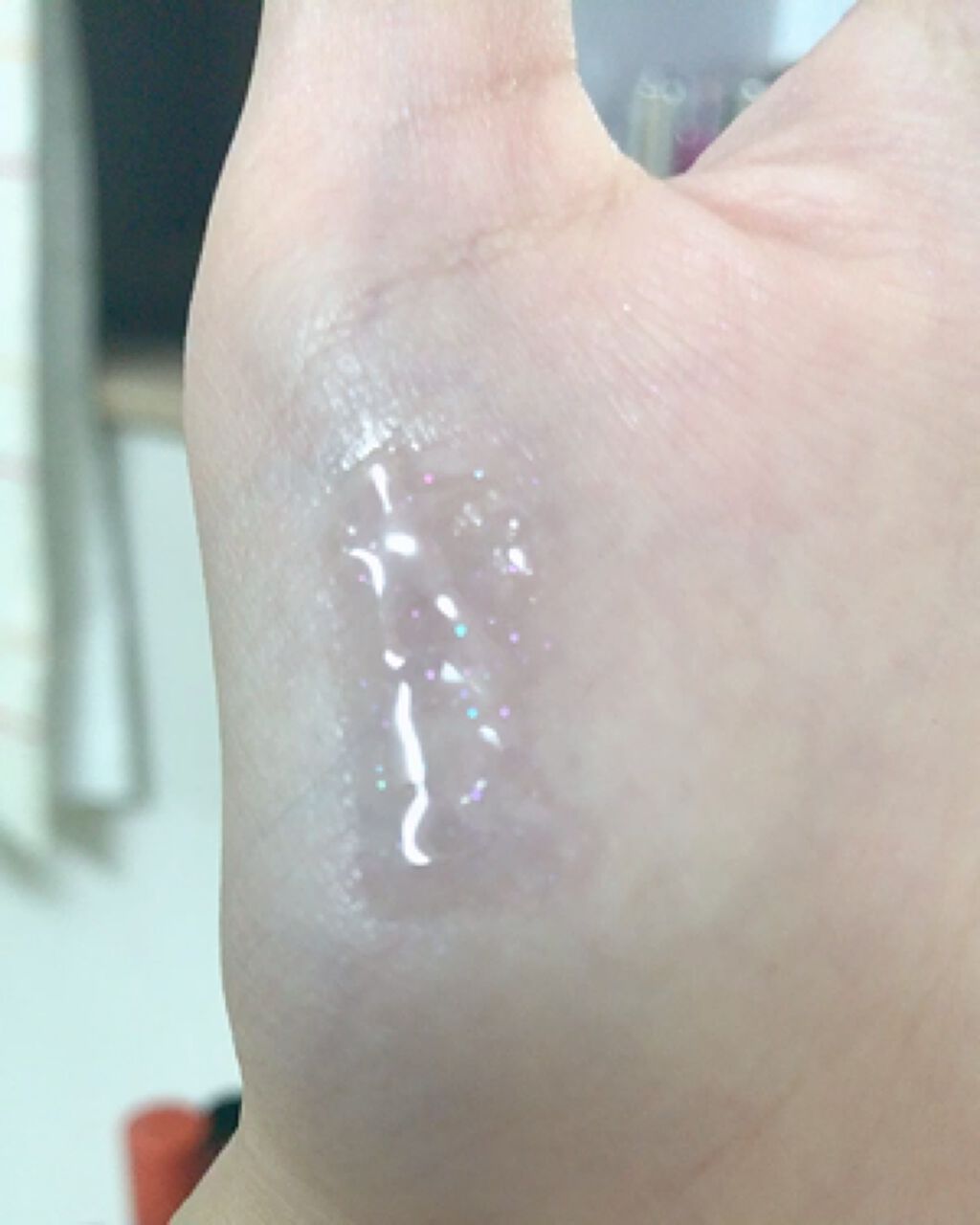 グラスティングウォーターグロス/rom&nd/リップグロスを使ったクチコミ（3枚目）