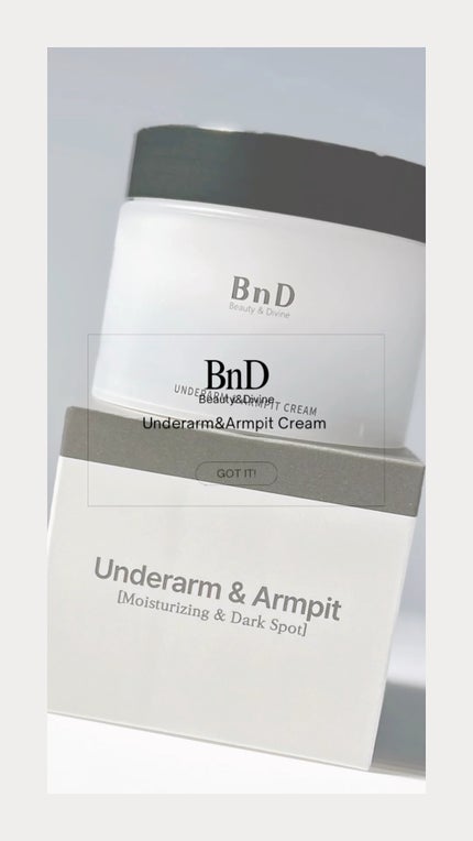 BnDアンダーアームクリーム(ボディクリーム)/BnD/デリケートゾーンケアの人気ショート動画