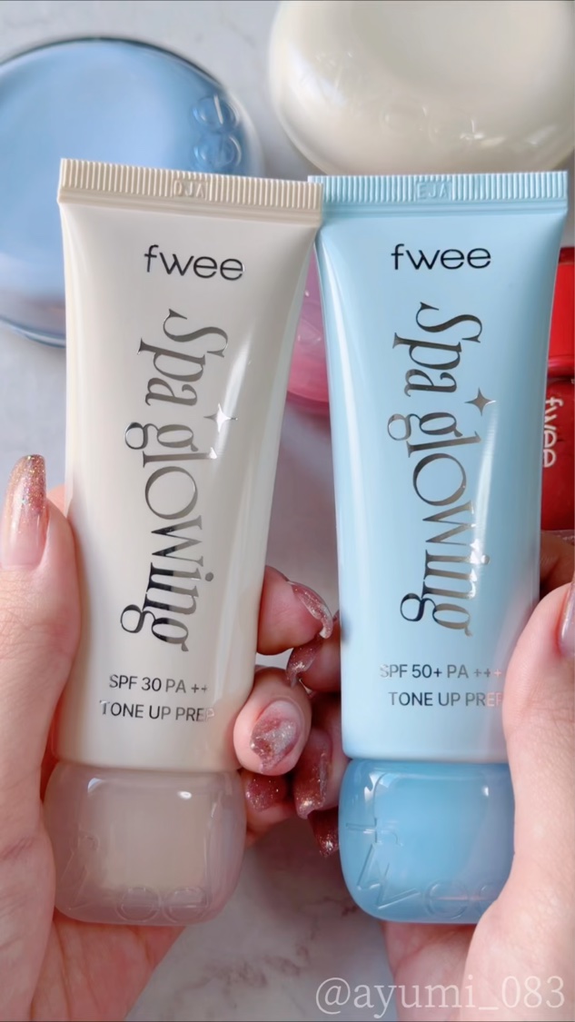スパグロウUVトーンアップベース/fwee/化粧下地を使ったクチコミ（1枚目）