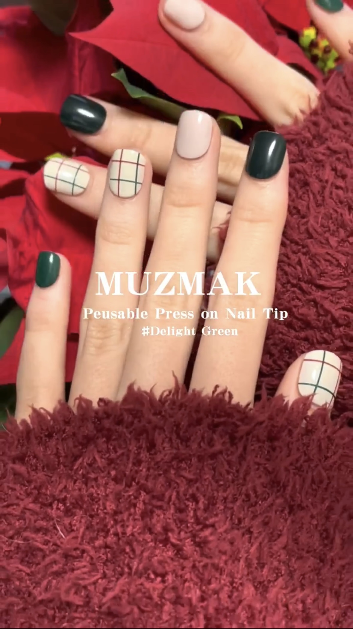 TPUネイルチップ（shape:Almond）/Muzmak/ネイルチップ・パーツの動画クチコミ3つ目