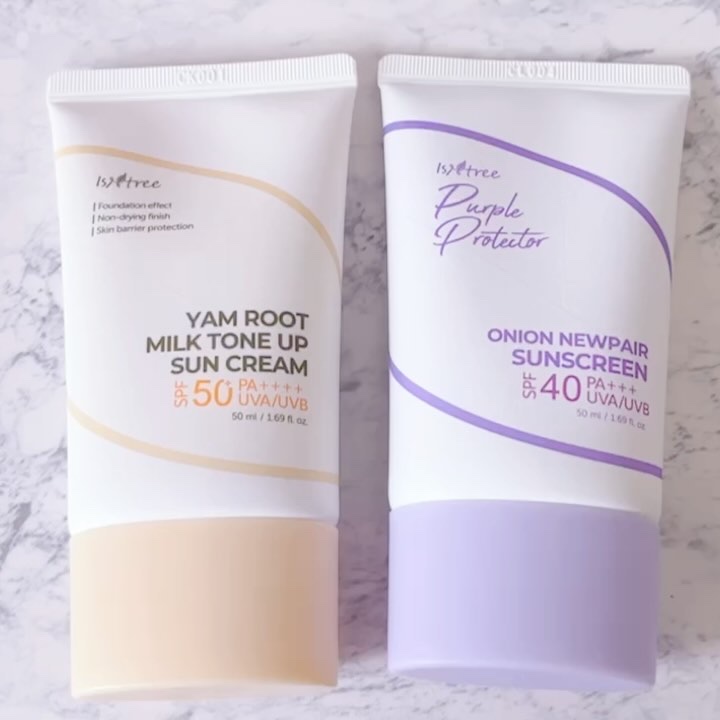 ヤマイモ ミルク トーンアップ UVクリーム/Isntree/日焼け止めクリームの動画クチコミ5つ目