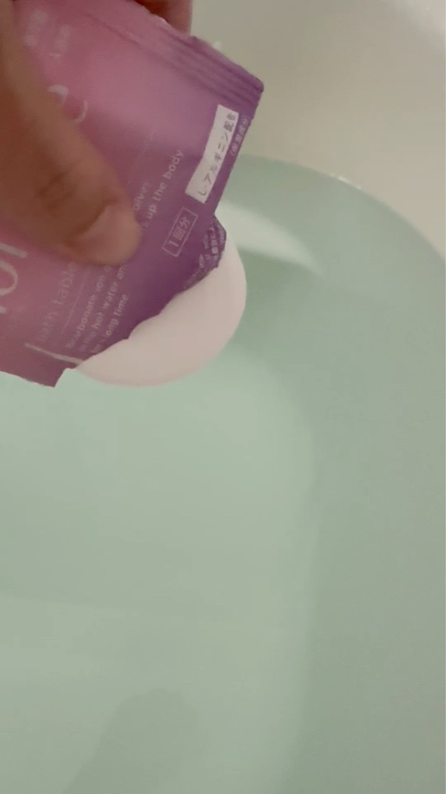 重炭酸入浴剤 moi s cle /アイリスオーヤマ/炭酸系入浴剤を使ったクチコミ（3枚目）