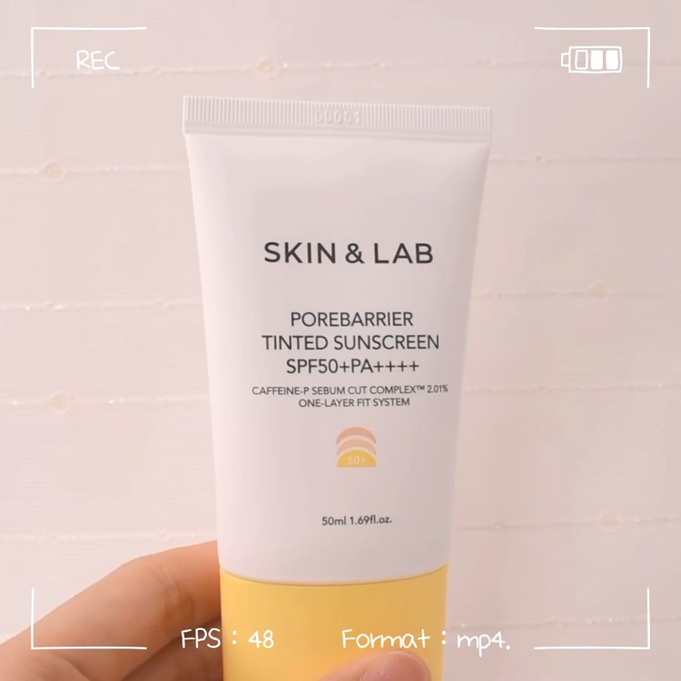 ポアバリア ティンテッドサンスクリーン/SKIN&LAB/日焼け止めクリームを使ったクチコミ（3枚目）