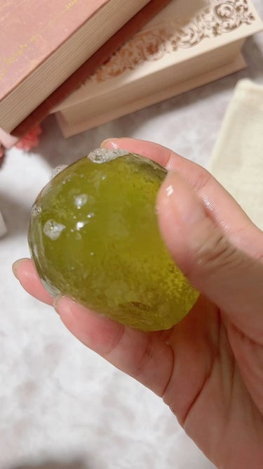 Jeju Green Tea Cleansing Ball/Ongredients/洗顔石鹸を使ったクチコミ（1枚目）