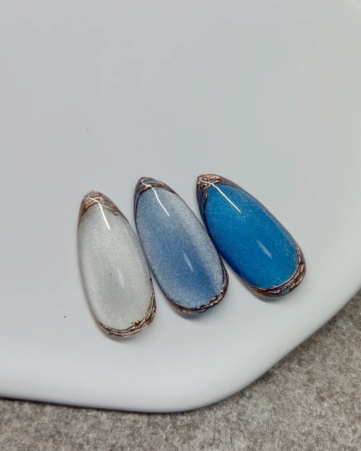 マグネティックアートジェル プレミアムシルキー/mon petit lapin/ジェルネイルを使ったクチコミ（2枚目）