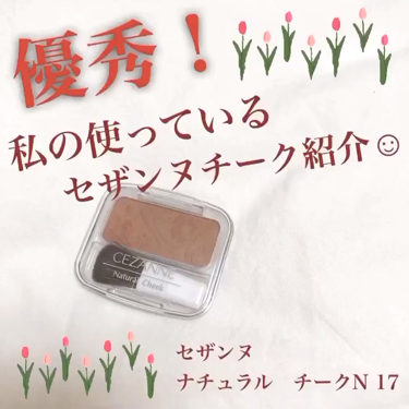 ナチュラル チークN/CEZANNE/パウダーチークを使ったクチコミ(1枚目)