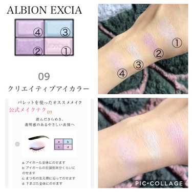クリエイティブ アイカラー/ALBION/アイシャドウパレットの動画クチコミ3つ目