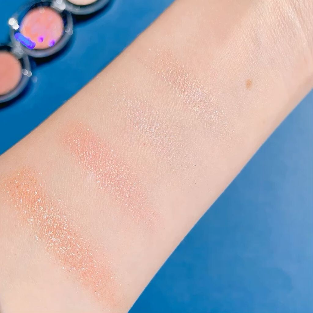 グリッター シャドウ カラー/rom&nd/グリッターを使ったクチコミ（3枚目）