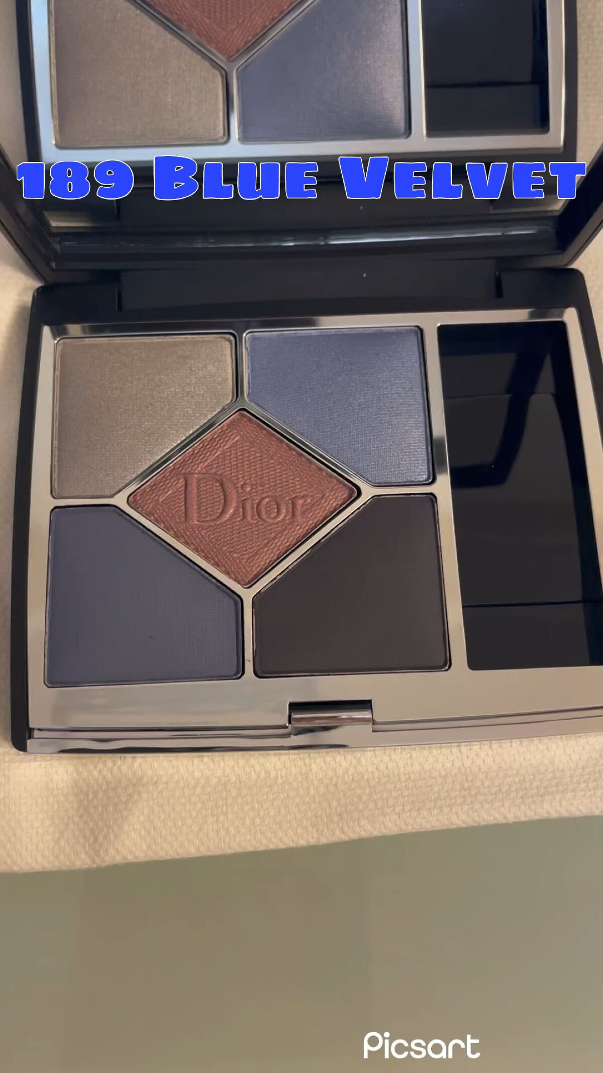 【旧】サンク クルール クチュール 189 ブルー ベルベット/Dior/アイシャドウパレットを使ったクチコミ（1枚目）