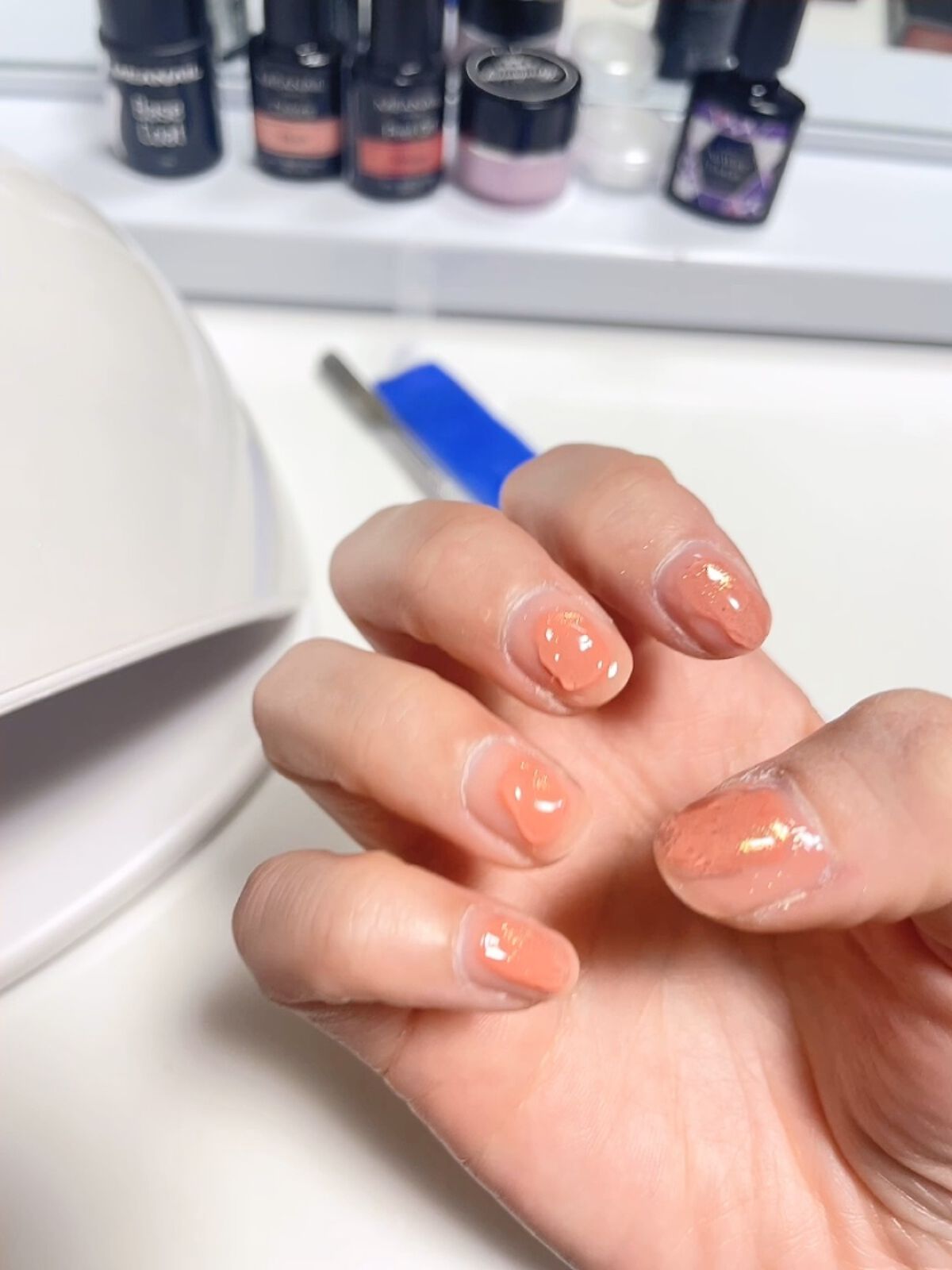 Duo Base Coat Top Coat/meanail/ジェルネイルを使ったクチコミ（1枚目）