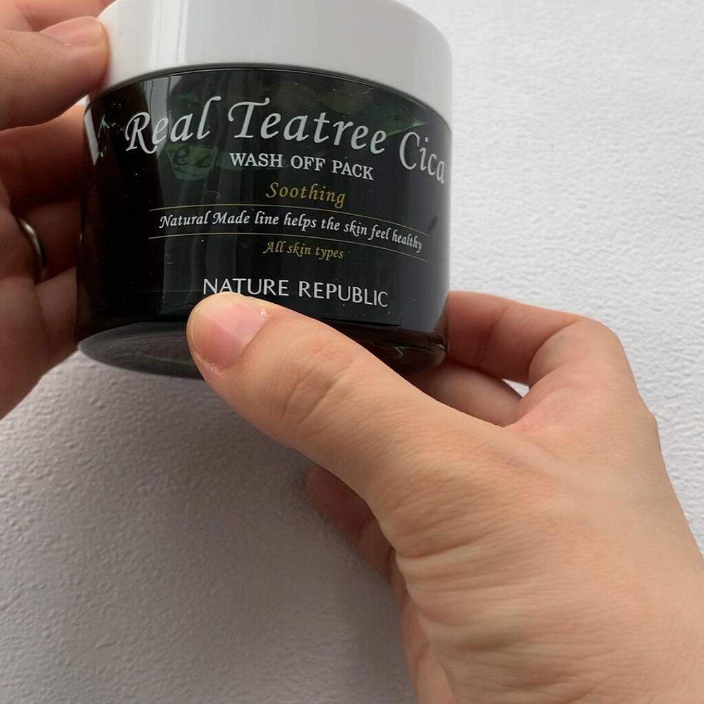  リアルティートリー シカ ウォッシュオフパック/ネイチャーリパブリック/洗い流すパック・マスクの動画クチコミ4つ目