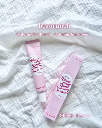 ウォーターメロン パンチ カミング サンスクリーン / スイカサンクリーム / SPF 50+ PA++++ /ビューランチ/日焼け止めクリームの人気ショート動画