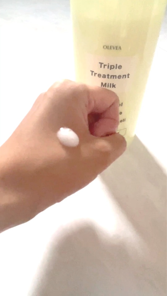 オーレヴェア トリプルトリートメントミルク（V）/OLEVEA/ボディミルクの動画クチコミ3つ目