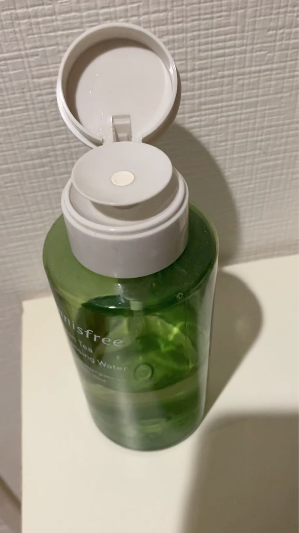 グリーンティー クレンジングウォーター/innisfree/クレンジングウォーターの動画クチコミ4つ目