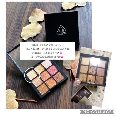 3CE MOOD RECIPE MULTI EYE COLOR PALETTE/3CE/パウダーアイシャドウを使ったクチコミ（3枚目）