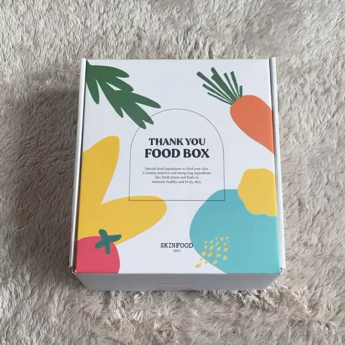 サンキューフードボックス/SKINFOOD/スキンケアキットの動画クチコミ1つ目