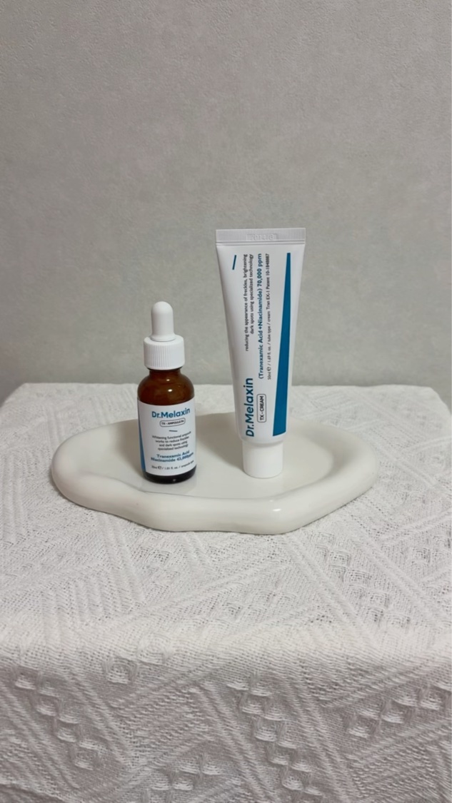 TXアンプルRX＋TXクリーム/Dr.Melaxin/スキンケアキットを使ったクチコミ（1枚目）