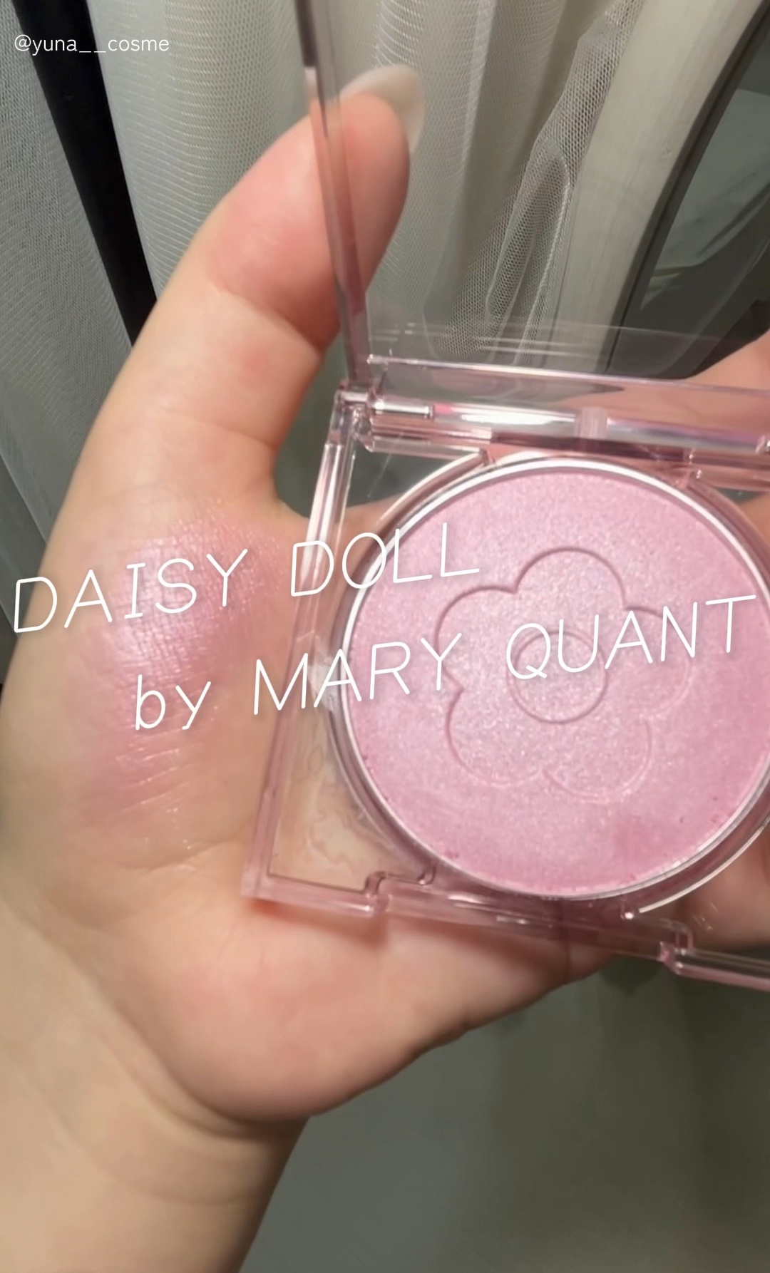 【🎥】透明感とツヤの両立

━━━━━━━━━━━━━━━
DAISY DOLL by MARY QUANT
パウダーブラッシュブルーム
05 ライラックピンク
￥1,650(税込)
━━━━━━━━━━━━━━━

透明感をぐっと引き出