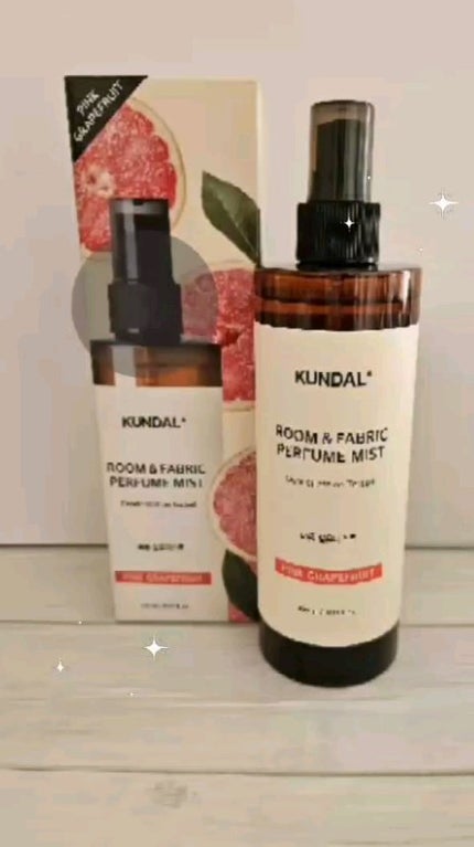 KUNDAL 繊維香水のクチコミ「オフライン限定、ルームミスト✩.*˚
KUNDAL
ROOM & FABRIC PERFUME.....」(1枚目)