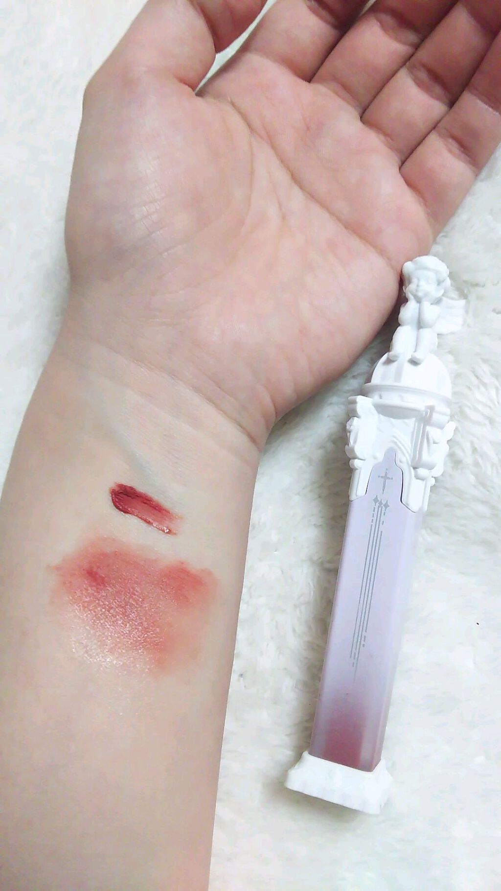 リトルエンジェルフェザーマットリップ/FlowerKnows/口紅を使ったクチコミ（1枚目）