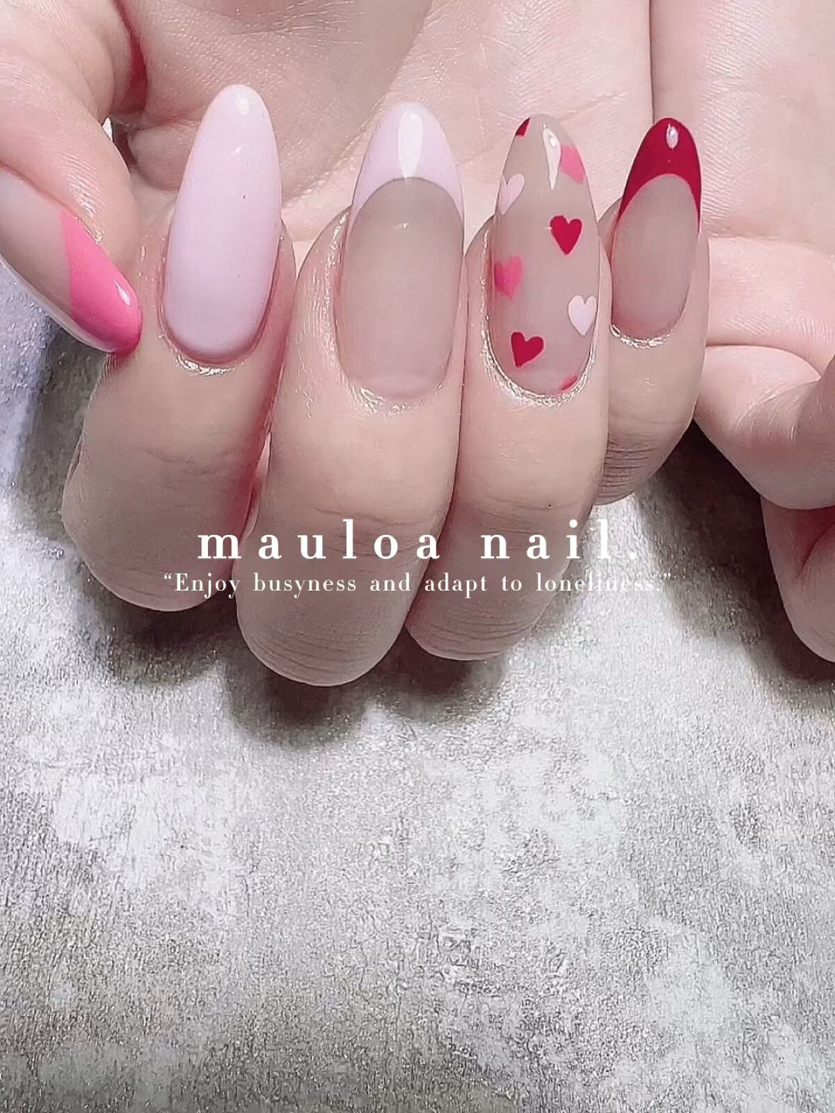 #ネイル,#冬ネイル,#アートネイル,#海ネイル,#ミラーアートネイル,#ニュアンスネイル,#くすみカラーネイル,#サマーネイル,#ジュエリーネイル,#ミラーネイル,#牛柄ネイル,#スタッズネイル,#バレンタインネイル,#天王寺ネイル,#シンプルネイル,#ハートネイル,#手書きネイルのネイルデザイン