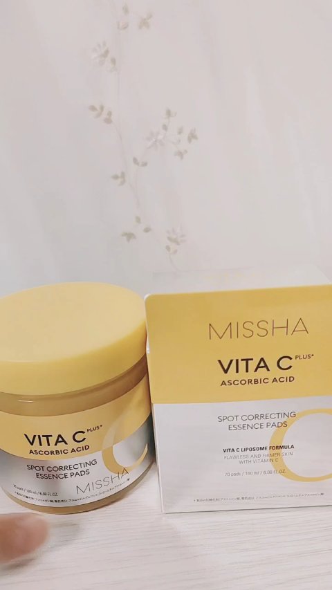 ミシャ ビタシープラス 美容液パッド/MISSHA/トナーパッドの動画クチコミ1つ目