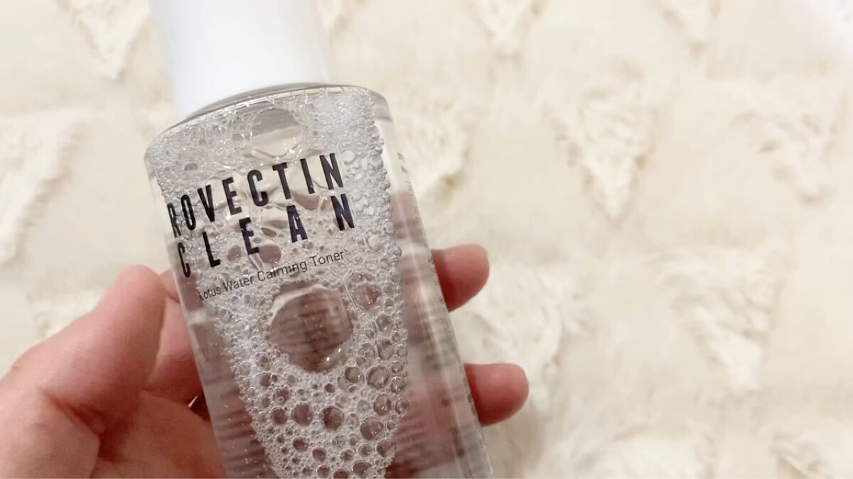 クリーン ロータスウォーターカーミングトナー/ロベクチン/化粧水の動画クチコミ3つ目
