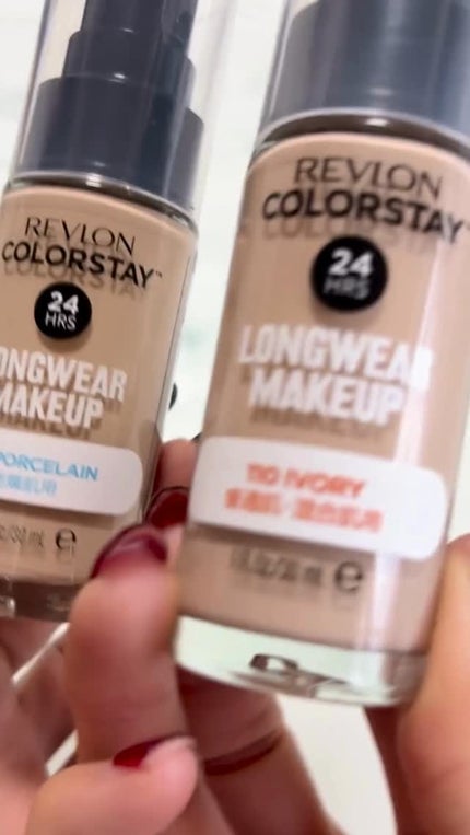 カラーステイ ロングウェア メイクアップ/REVLON/リキッドファンデーションの人気ショート動画