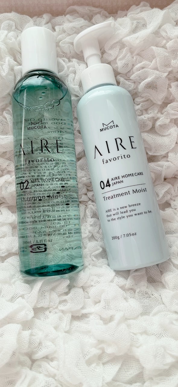 AIRE favorito 04トリートメント　EG/MUCOTA(ムコタ)/洗い流すヘアトリートメントの動画クチコミ1つ目