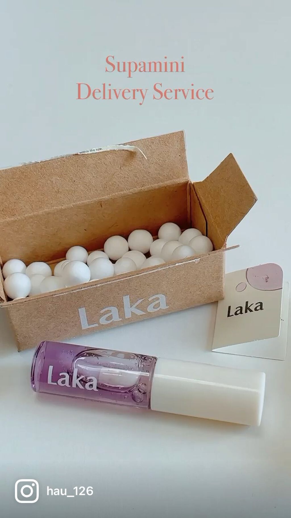 スーパーミニオイルリップ/Laka/リップケアを使ったクチコミ（1枚目）