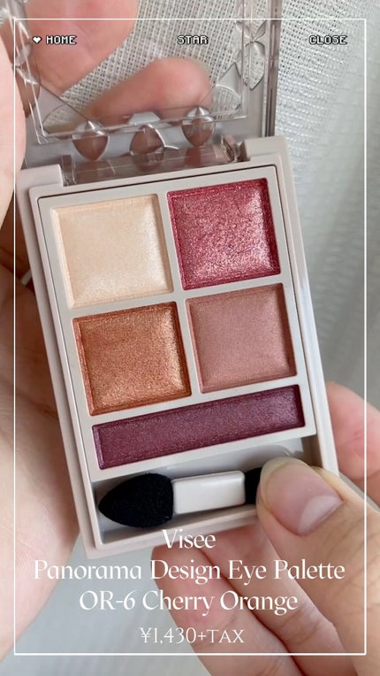 パノラマデザイン アイパレット/Visée/アイシャドウパレットの人気ショート動画