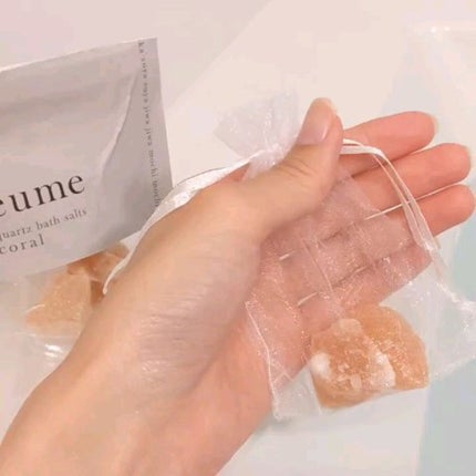 クォーツバスソルト コーラル/eume(イウミー)/無機塩系入浴剤を使ったクチコミ(3枚目)