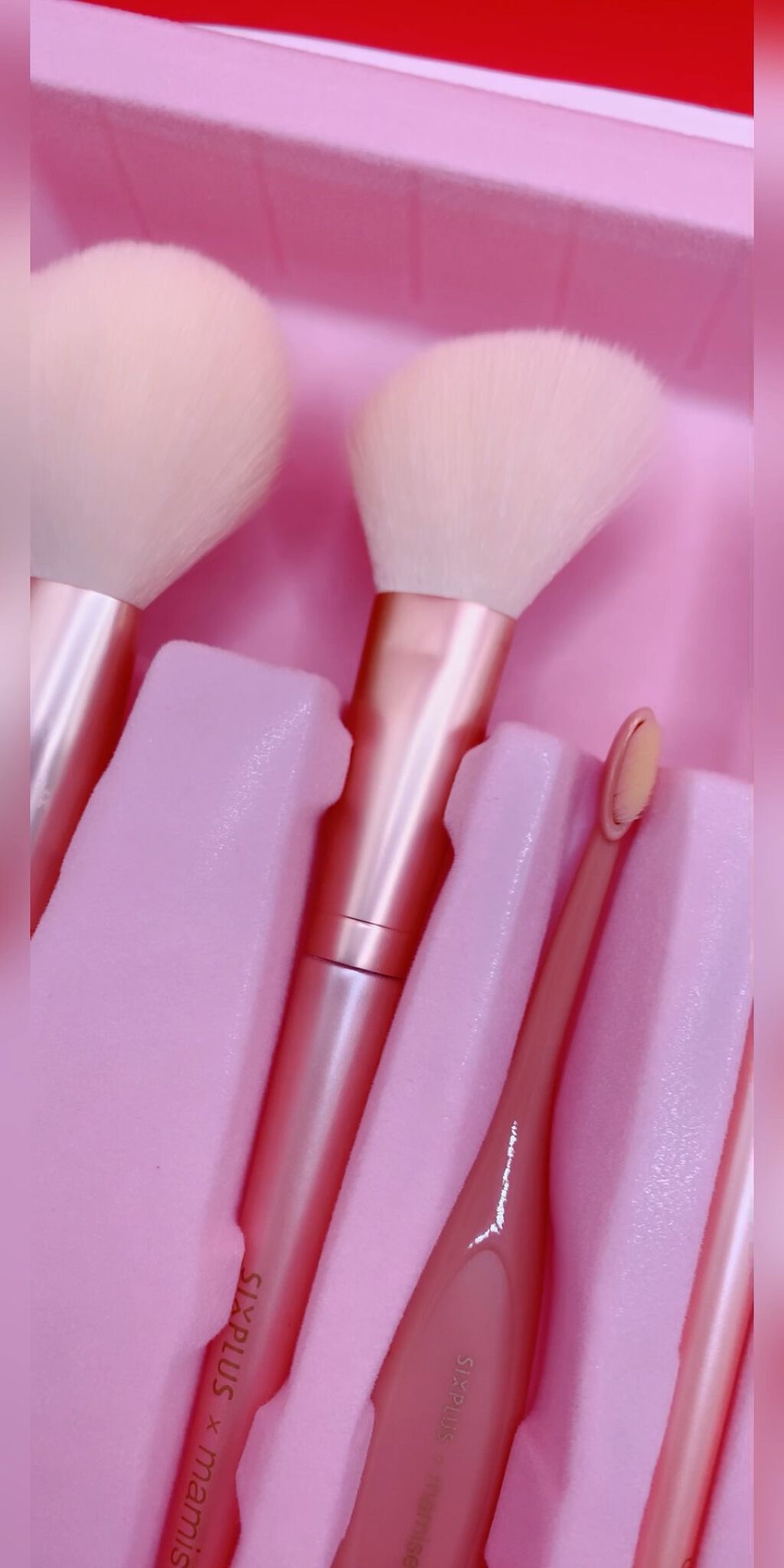 SIXPLUS×mamiseto メイクブラシ9本セット/SIXPLUS/メイクブラシを使ったクチコミ（1枚目）