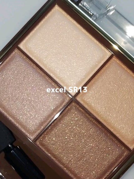 スキニーリッチシャドウ SR13 ヘーゼルブラウン(限定)/excel/アイシャドウパレットを使ったクチコミ(3枚目)